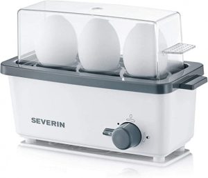 Ecost Customer Return SEVERIN Cuiseur ? ?ufs 300 W, Appareil de cuisson pour 1 ? 3 ?ufs, Doseur d