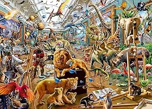 Ecost Customer Return Ravensburger Puzzle 16996 - Chaos in the Gallery - 1000-piece puzzle for adult