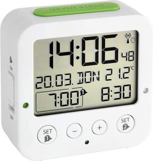 Ecost customer return TFA Dostmann 60.2528.01 Bingo RadioControlled Alarm Clock