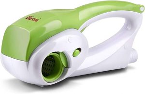 Ecost Customer Return Girmi GT02 Grattugia Ricaricabile, 12W, 2 Rulli INOX, Bianco/Verde