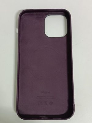 Ecost Customer Return Apple Leather Case with Magsafe (for iPhone 13 Pro Max) - Dark Cherry