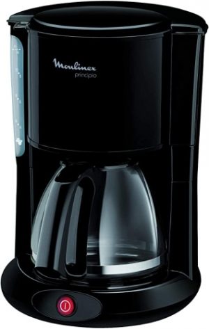 Ecost Customer Return MOULINEX CAFETERIES Filter Principio Noir 10/15 Cups Coffee Machine Coffee