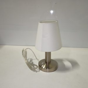 Ecost customer return Trio Leuchten 599600101 Table Lamp, Matte Nickel with Fabric Shade, Ecost customer return Trio Leuchten 599600101 Table Lamp, Matte Nickel with Fabric Shade,