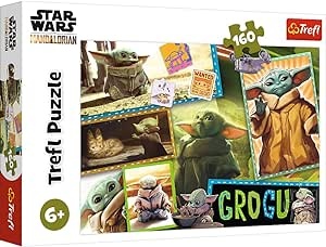 Ecost Customer Return Trefl 15411 160-piece puzzle with Grogu, for kids 6+, Star Wars Mandalorian
