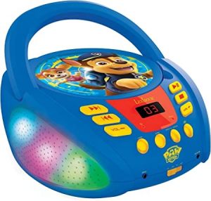 Ecost Customer Return Lexibook RCD109PA Paw Patrol Bluetooth CD Player for Kids Portable Light Effec
