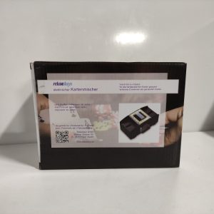 Ecost customer return Relaxdays 10020520 Black Card Shuffler, 2 Decks, 3 Years to 99 Years, Battery