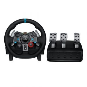Logitech G29 Driving Force Steering Wheels & Pedals, for PC, PS5, PS4, Black