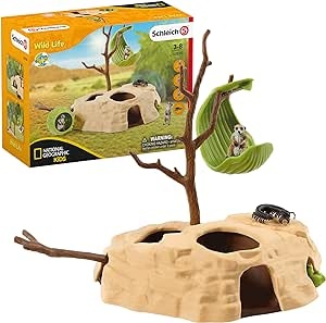 Ecost Customer Return Schleich 42530 Playset - Meerkat Hill (Wild Life), mixed
