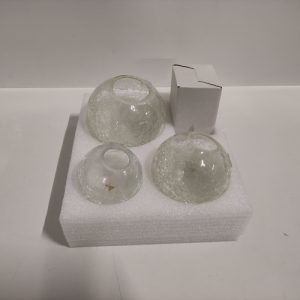 Ecost Customer Return Set of 3 LED Glass Balls with Light Chain warm white Indoor Ecost Customer Return Set of 3 LED Glass Balls with Light Chain warm white Indoor