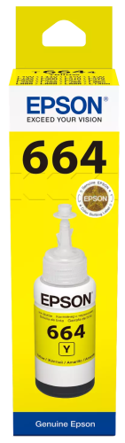Epson 664Y (C13T66444A) Ink Refill Bottle, Yellow