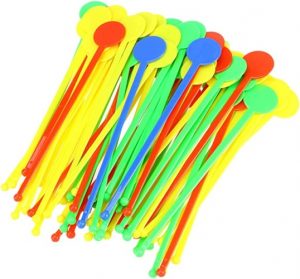Ecost Customer Return, UPKOCH 400pcs Acrylic Stirrers Sticks for Drinks Cocktail Juice Wine (Random