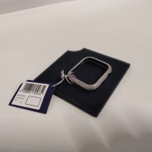 Ecost Customer Return Swarovski Sparkling Silver Case Frame Fits Apple Watch® 40mm