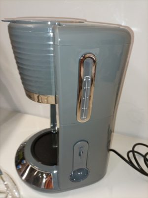 Ecost Customer Return, Russell Hobbs Inspire Digital Coffee Machine, Grey, Programmable Timer, 1.25 Ecost Customer Return, Russell Hobbs Inspire Digital Coffee Machine, Grey, Programmable Timer, 1.25