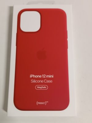 Ecost Customer Return Apple Silicon Case with Magsafe (for iPhone 12 Mini) Red
