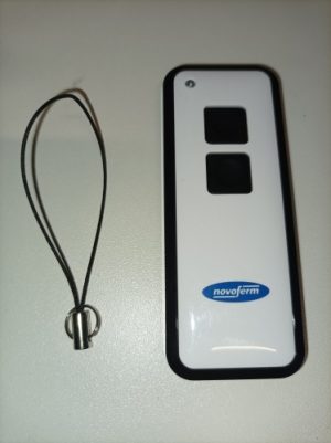 Ecost customer return MiniNovotron 522 Garage Door Remote Control 2 Channel Transmitter KeeLoq Chang