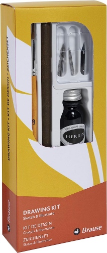 Ecost customer return Brause 145B - Un kit d'apprentissage compret 3 plumes de dessin (66B, 511B et