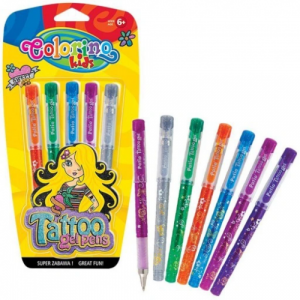 Colorino Kids Gel Tattoo 5 colours blister Colorino Kids Gel Tattoo 5 colours blister