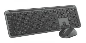 Logitech Signature Slim Combo MK950 for Business Wireless Keyboard + Mouse, US Int, Graphite