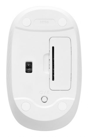 Logitech M196 Wireless Mouse, Bluetooth, 1000 DPI, Off-White