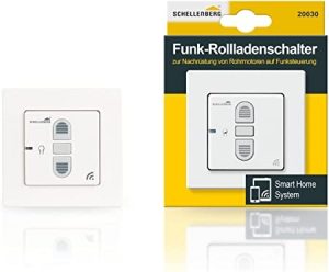 Ecost customer return Schellenberg 20030 Radio Receiver Switch, FlushMounted, White
