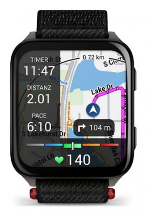 Garmin Venu X1 Smart Watch Black, Slate Titanium Caseback / Black ComfortFit Nylon Band