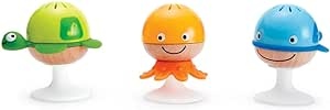 Ecost Customer Return Hape Suction Rattle Set: Three Water Animals with Teething Elements, Baby Educ