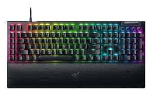 Razer BlackWidow V4 Wired Gaming Keyboard USB, Green Switch Tactile and Clicky, US, Black