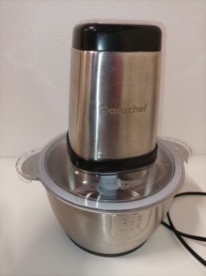 Ecost customer return AMZCHEF Hachoir ?‰lectrique avec Moteur Puissant et Bol en Acier INOX 2L, 2 ni Ecost customer return AMZCHEF Hachoir ?‰lectrique avec Moteur Puissant et Bol en Acier INOX 2L, 2 ni