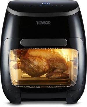 Ecost Customer Return Tower Xpress Pro Combo T17076 Vortx 10-in-1 Digital Air Fryer Oven with Rap
