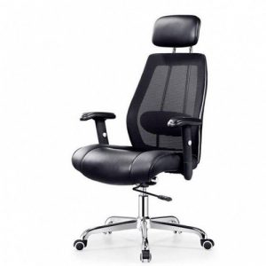 Ecost Customer Return, PU Leather Office Chair MUGAVI, High density sponge, black Ecost Customer Return, PU Leather Office Chair MUGAVI, High density sponge, black