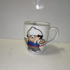 Ecost Customer Return Mainzelmännchen Det Mug for Kids & Adults, Porcelain Drinking Vessel with appr