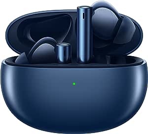 Ecost customer return realme Buds Air 3 Bluetooth Headphones, Active Noise Cancellation, Bluetooth 5