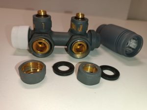 Ecost customer return WITEN&NOCK Multiblock Set for Radiators, Centre Connection, Fitting, Hub Dista