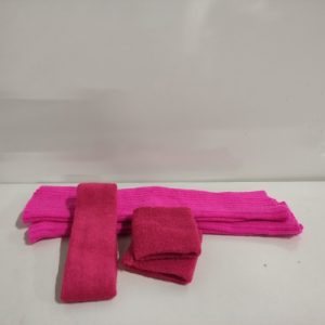 Ecost Customer Return VIKSAUN 80s leg warmers, knitted neon headband and wristbands for sports and g