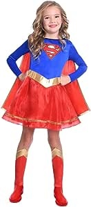 Ecost Customer Return Amscan - Kids Costume Supergirl, Dress, Cape, Leggings, Superhero, DC