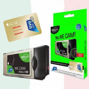 Ecost Customer Return Tivusat HD Gold Map & WE CAM Smartcam from Digiquest - HD CI+ WIFI Module w
