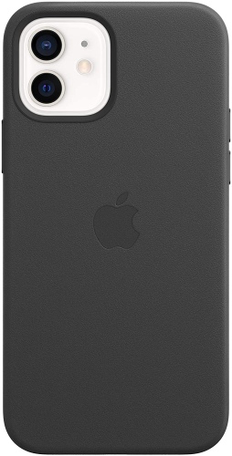 Ecost Customer Return Apple Leder Case with Magsafe (for iPhone 12 | 12 Pro) - Black