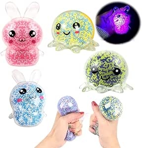 Ecost Customer Return 4 anti-stress balls, RosyFate ball, glow ball for stress relief.