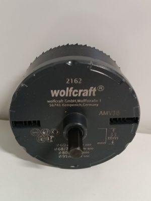 Ecost prekė po grąžinimo Wolfcraft 2162000 - Standart crown saw for wood, laminated plaster Ø 60,68, Ecost prekė po grąžinimo Wolfcraft 2162000 - Standart crown saw for wood, laminated plaster Ø 60,68,