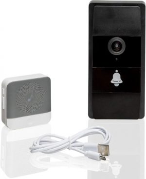 Ecost customer return Wireless Doorbell with Camera and Intercom WLAN - Night Vision - Access the Vi
