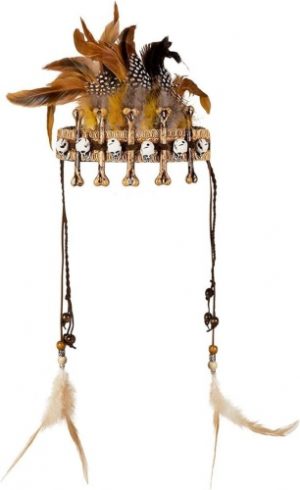 Ecost Customer Return Boland 72272: voodoo "Lubana" headband, headpiece with elastic band and real f