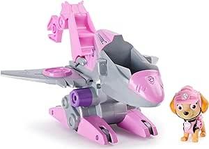 Ecost Customer Return PAW Patrol Dino Rescue Skye’s Basic Vehicle with Pull-Back Mechanism, includin
