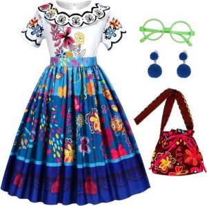 Ecost Customer Return Foierp Encanto Mirabel Costume for Girls - Isabela Pepa Luisa Cosplay Dress, K