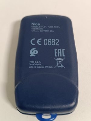 Ecost prekė po grąžinimo Nice FLO4 Remote Control Transmitter, Black Ecost prekė po grąžinimo Nice FLO4 Remote Control Transmitter, Black