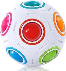 Ecost Customer Return Magic Rainbow Ball - Puzzle Cube, Colorful Toy for Kids