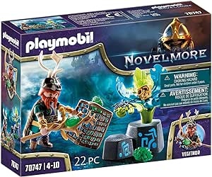 Ecost Customer Return PLAYMOBIL Novelmore 70747 Violet Vale - Plant Mages with foldable jungle leave