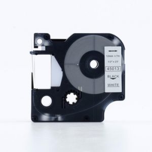 Compatible TopJet Dymo S0720530 D1 45013 Tape 12mm x 7m Black on White