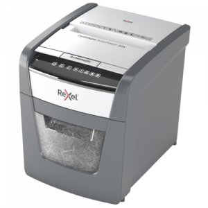 Rexel Optimum AutoFeed+ 50X Paper Shredder Cross cut shredding 4x28mm P-4 20L 55dB, Grey/Black Rexel Optimum AutoFeed+ 50X Paper Shredder Cross cut shredding 4x28mm P-4 20L 55dB, Grey/Black