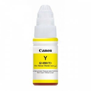 Canon GI-490Y (0666C001) Ink Refill Bottle, Yellow