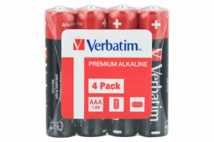 Verbatim 49500 Alkaline Batteries AAA LR03 (4 pcs/Pack) Verbatim 49500 Alkaline Batteries AAA LR03 (4 pcs/Pack)